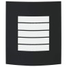 Appliques murales 2 pcs Acier inoxydable noir IP44 