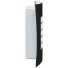 Appliques murales 2 pcs Acier inoxydable noir IP44 