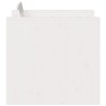 Canapé de jardin blanc 79x60x62 cm bois de pin massif 