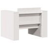 Canapé de jardin blanc 79x60x62 cm bois de pin massif 
