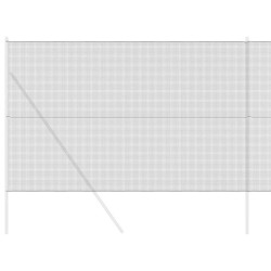 Clôture en fil soudé gris 1,6 x 25 m en acier 