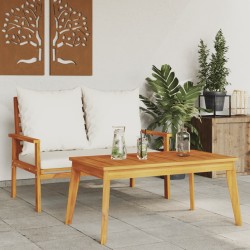 Table à manger de jardin 100x55x45 cm bois massif d'acacia 