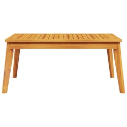 Table à manger de jardin 100x55x45 cm bois massif d'acacia 
