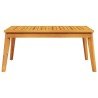 Table à manger de jardin 100x55x45 cm bois massif d'acacia 