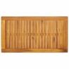 Table à manger de jardin 100x55x45 cm bois massif d'acacia 