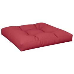 Coussin de palette rouge bordeaux 70x70x12 cm tissu 