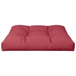 Coussin de palette rouge bordeaux 70x70x12 cm tissu 