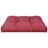 Coussin de palette rouge bordeaux 70x70x12 cm tissu 