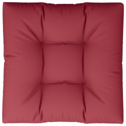 Coussin de palette rouge bordeaux 70x70x12 cm tissu 