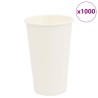 Tasses à café en papier 1000 pcs 16oz 400ml blanc 