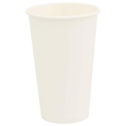 Tasses à café en papier 1000 pcs 16oz 400ml blanc 
