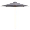 Parasol de jardin - Gris foncé, 270x260 cm, Bambou 