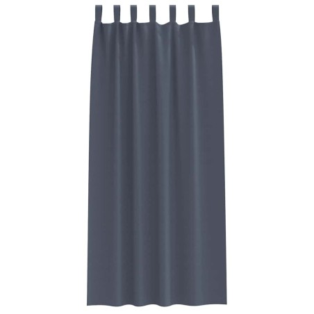 Rideaux 2 pcs Anthracite 245 x 140 cm Polyester 