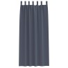 Rideaux 2 pcs Anthracite 245 x 140 cm Polyester 