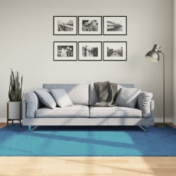 Tapis OVIEDO à poils courts turquoise 160x230 cm 