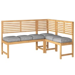 Coussins de palette pour siège, 6 pcs gris, 40x40x8 cm, en tissu Oxford. 