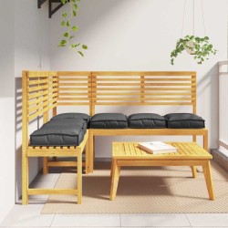 Coussins de palettes pour sièges - 6 pièces noirs 40 x 40 x 8 cm en tissu Oxford 