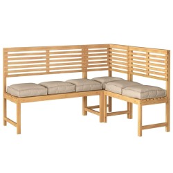 Coussins pour siège , 6 pcs, taupe, 40 x 40 x 8 cm en tissu Oxford 