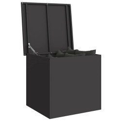 Boîte de Rangement Extérieure Noir 55 x 50.5 x 50 cm 