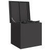 Boîte de Rangement Extérieure Noir 55 x 50.5 x 50 cm 