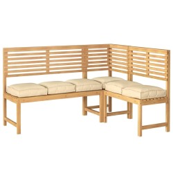 Coussins de Palette pour Siège 6 pcs Beige 40x40x8 cm en Tissu Oxford 