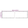 Écran d'intimité de balcon aspect de plante vert 700x75 cm PVC 