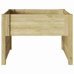 Garage pour tondeuse robot en bois de pin traité 