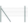 Kit de Clôture Lot de 2 Vert Forêt Acier Revêtu 25 x 0,5 m 
