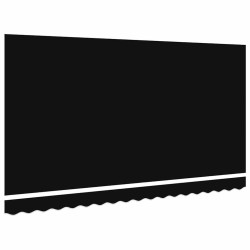 Tissu de remplacement pour auvent pour cadre de 4x2 m Noir 