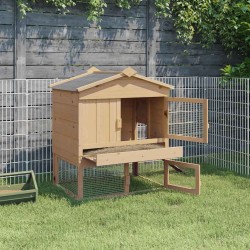 Poulailler Marron 75 x 59 x 60 cm Bois de pin massif 