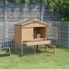 Poulailler Marron 75 x 59 x 60 cm Bois de pin massif 