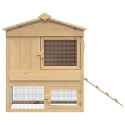 Poulailler Marron 75 x 59 x 60 cm Bois de pin massif 