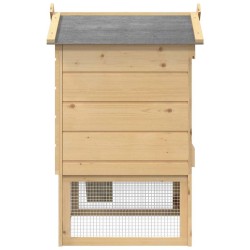 Poulailler Marron 75 x 59 x 60 cm Bois de pin massif 
