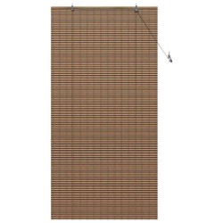Store de Fenêtre avec des rideaux Marron 110 x 220 cm Bambou 