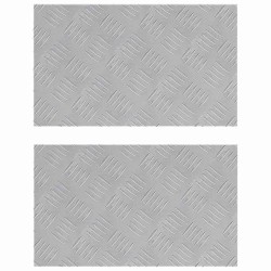 Plaques en Aluminium 2 pcs Antidérapantes 50x30 cm 