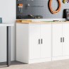 Armoire de rangement de garage blanc 60x51x85 cm bois de pin 