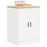 Armoire de rangement de garage blanc 60x51x85 cm bois de pin 