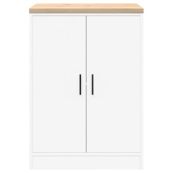 Armoire de rangement de garage blanc 60x51x85 cm bois de pin 