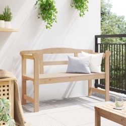 Banc d'extérieur 119x76x44 cm en bois de pin massif 