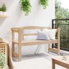 Banc d'extérieur 119x76x44 cm en bois de pin massif 