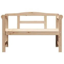 Banc d'extérieur 119x76x44 cm en bois de pin massif 