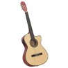 Guitare découpée classique occidentale avec égaliseur 6 cordes     