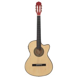 Guitare découpée classique occidentale avec égaliseur 6 cordes     