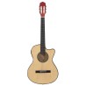 Guitare découpée classique occidentale avec égaliseur 6 cordes     
