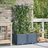 Jardinières de jardin 1 pc Gris 80 x 40 x 142 cm Plastique 