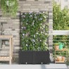 Jardinières de jardin 1 pc Noir 80 x 40 x 142 cm Plastique 