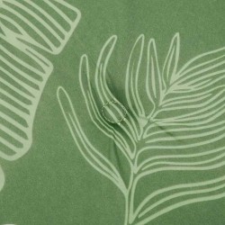 Coussin de banc de jardin Motif de feuille 180x50x4 cm Tissu Oxford 