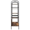 Porte-vêtements avec étagères Chêne fumé 120x44x160 cm Bois d'ingénierie 