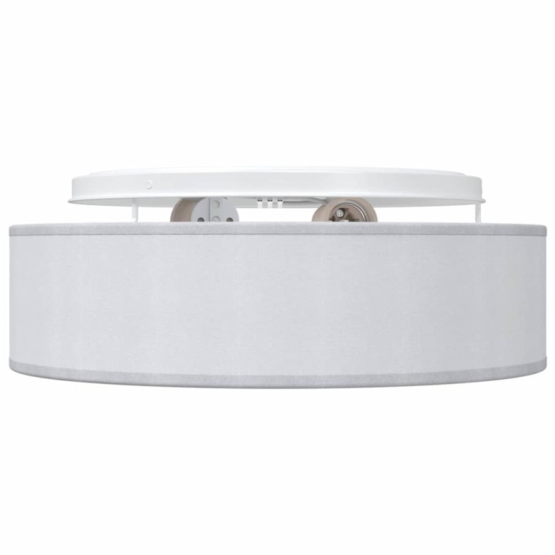 Lampadaires encastrés gris Ø 38 cm tissu E27 