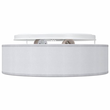 Lampadaires encastrés gris Ø 38 cm tissu E27 